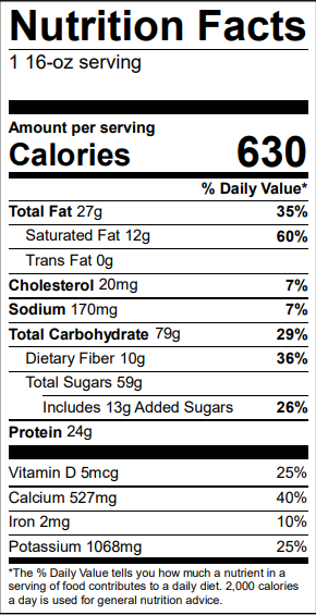 Nutrition Label