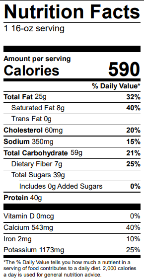 Nutrition Label